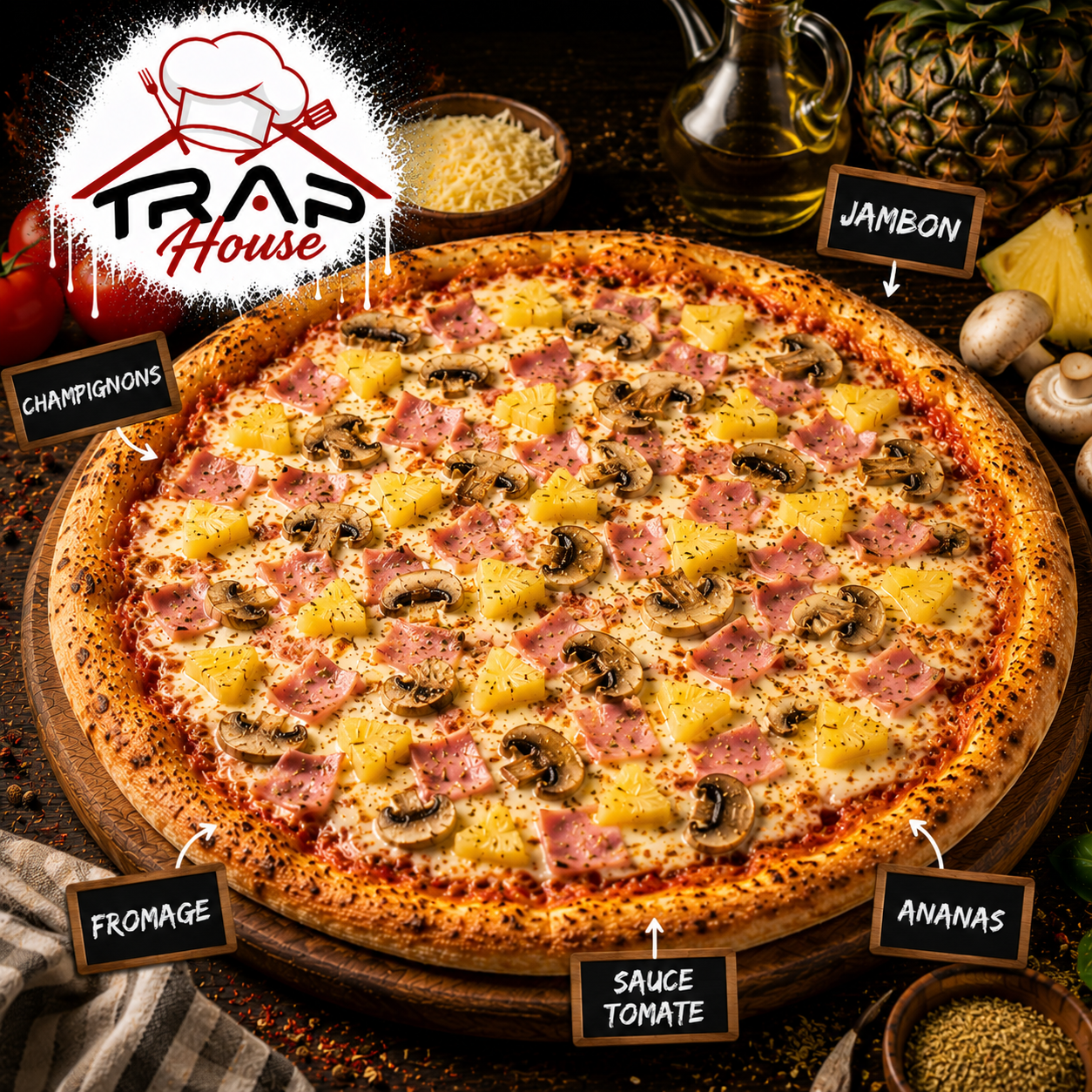 Pizza hawaïennes 